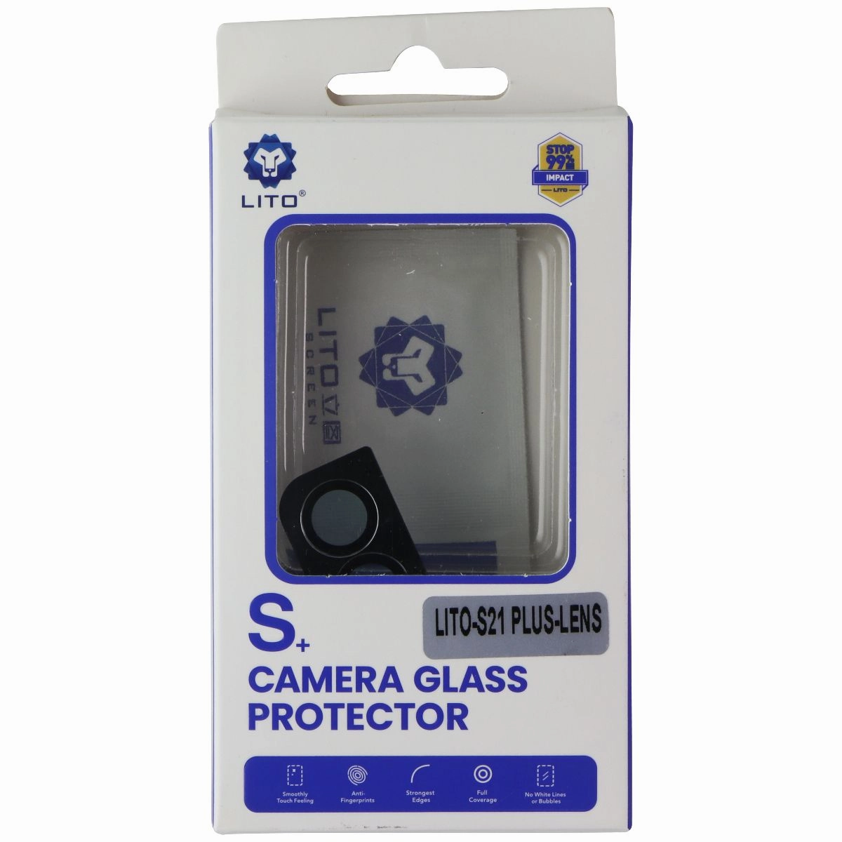 LITO S  Camera Glass Protector for Samsung Galaxy (S21 ) - Black Smudge resistant Screen Care Protector