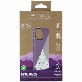 Fashion Forward Nimble Spotlight Series Case for Apple iPhone 13 Pro - Lavender/Teal/Multi