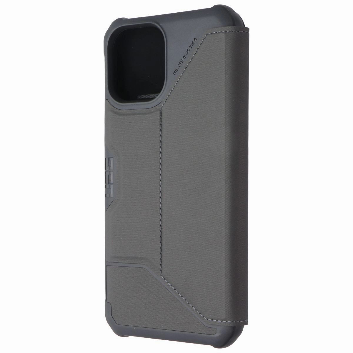 UAG Metropolis Flip Folio Cover Case for iPhone 12 Pro Max - SATN ARMR Black Premium Build Easy Removal