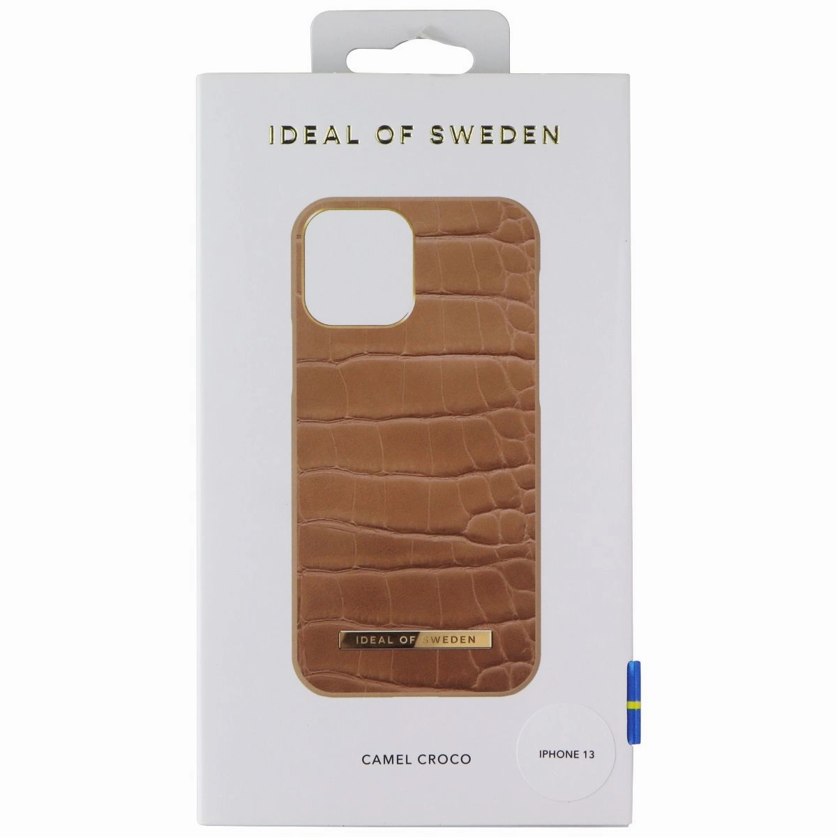 iDeal of Sweden Atelier Case for Apple iPhone 13 - Camel Croco Scratch Guard