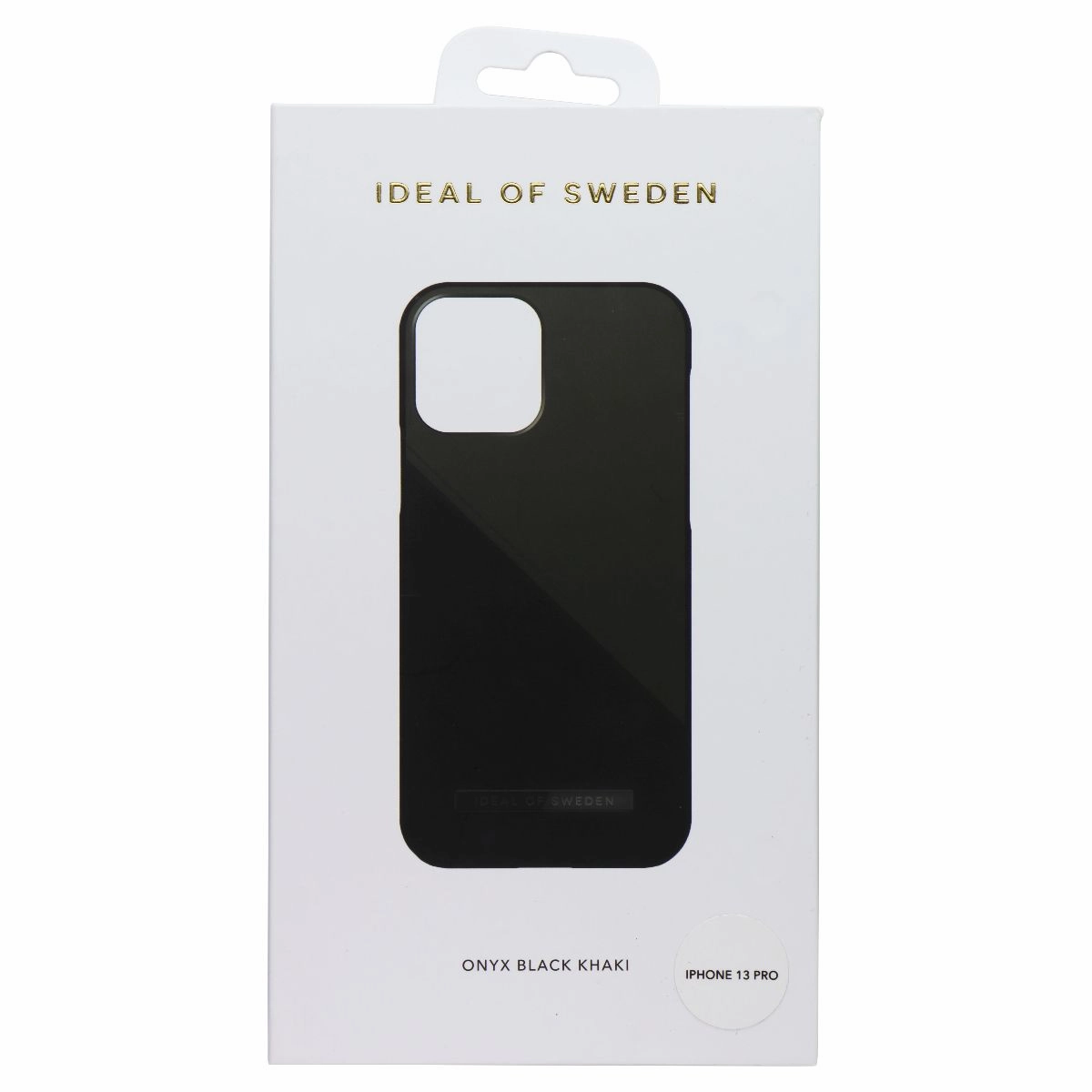 iDeal of Sweden Atelier Case for Apple iPhone 13 Pro - Onyx Black Khaki Compact Texture Layer Professional Look