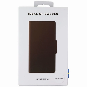 Stylish Detail iDeal of Sweden Atelier Wallet Case for Apple iPhone 13 Pro - Intense Brown