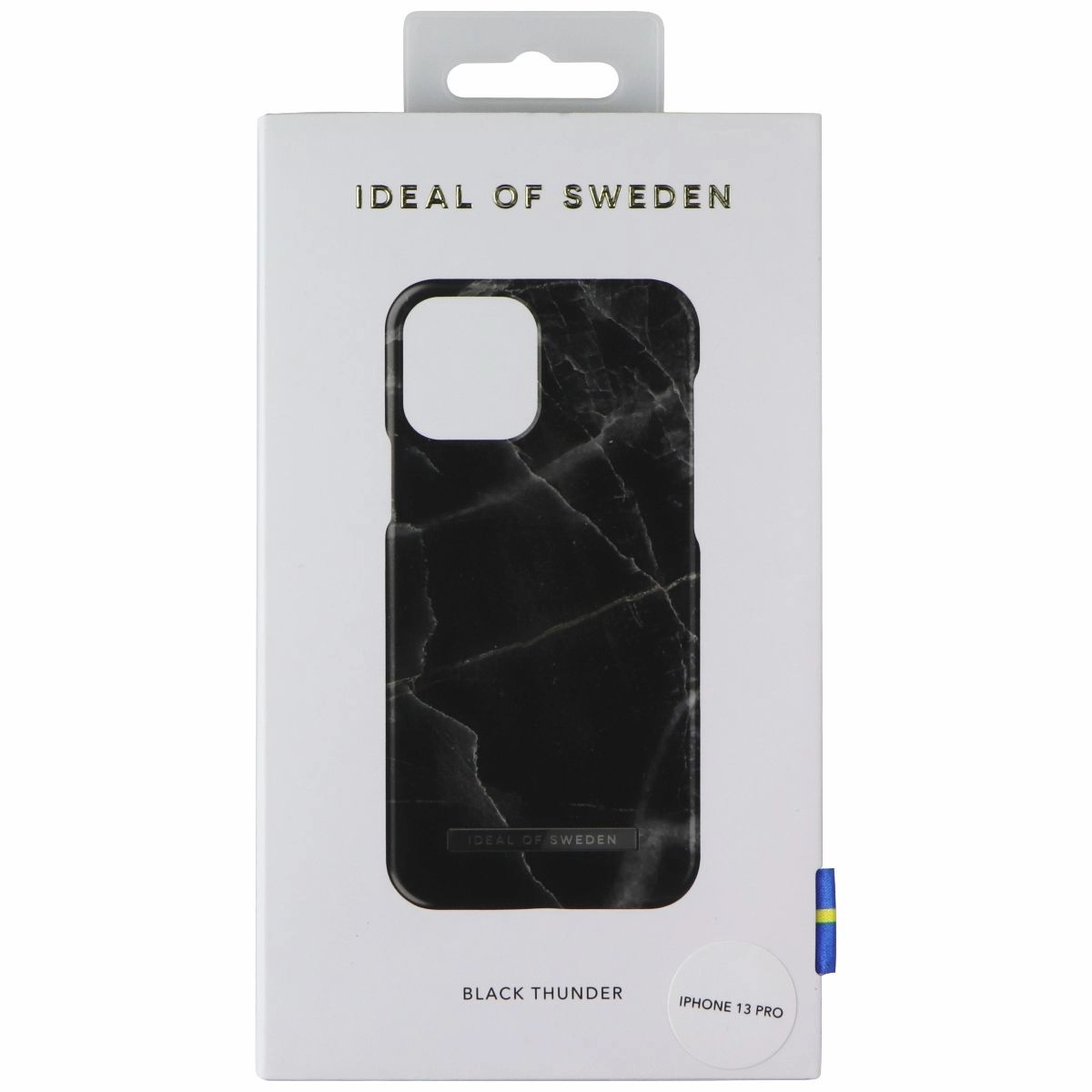 iDeal of Sweden Fashion Case for Apple iPhone 13 Pro - Black Thunder Marble Drop Defense