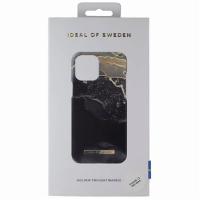 iDeal of Sweden Printed Case for iPhone 13 Pro Max - Golden Twilight Marble Clear Texture