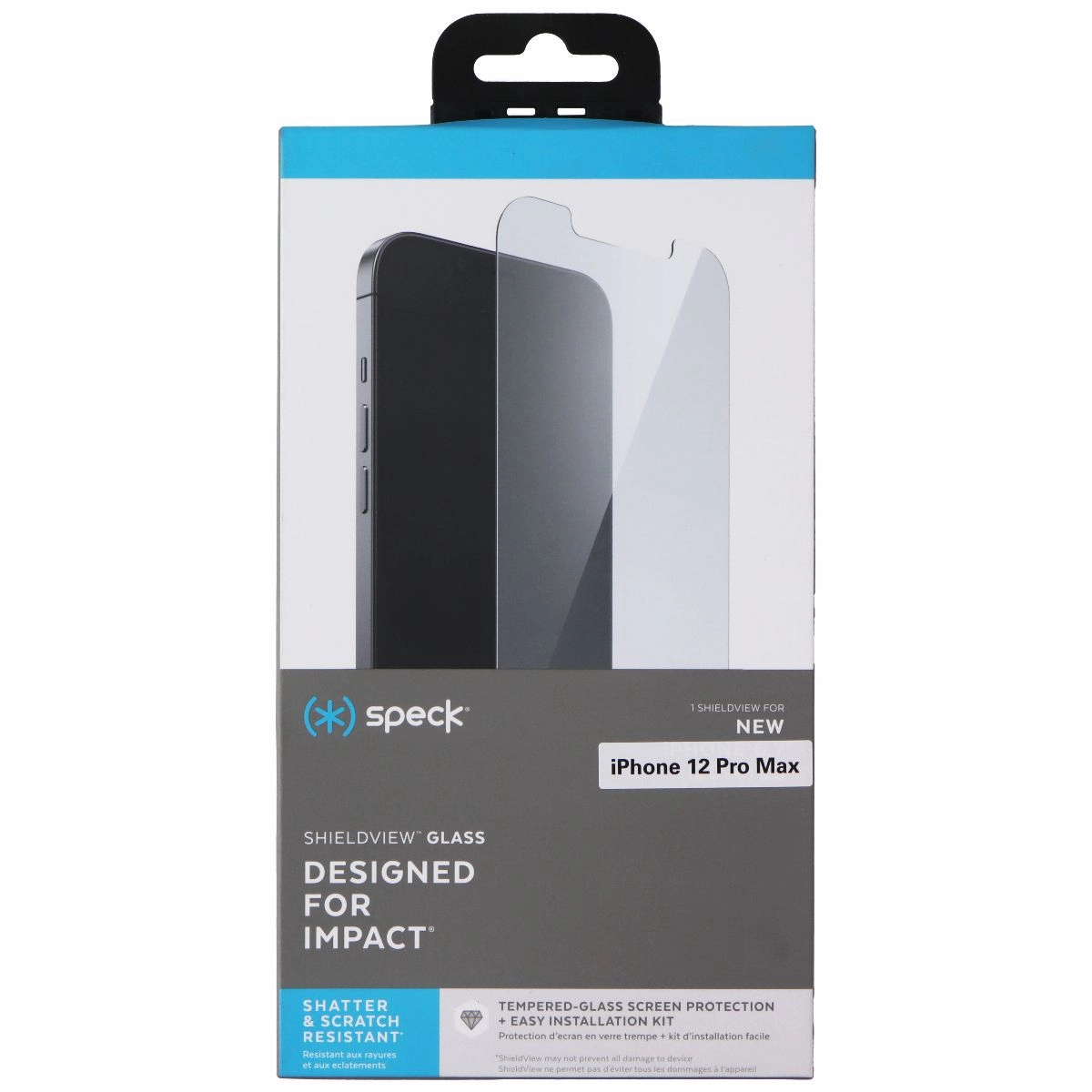 Screen Care Max Plus scratch safe protector Speck ShieldView Glass Screen Protector for Apple iPhone 12 Pro Max