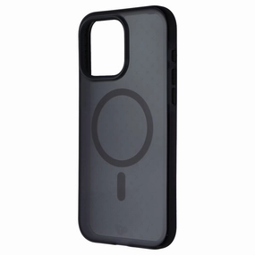 Smooth Form Texture Tech21 EvoCheck Series Case for MagSafe for iPhone 15 Pro Max - Smokey/Black