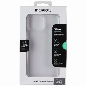 Incipio Slim Series Case for Apple iPhone 12 Pro Max - Clear Refined Pattern Minimal Aesthetic
