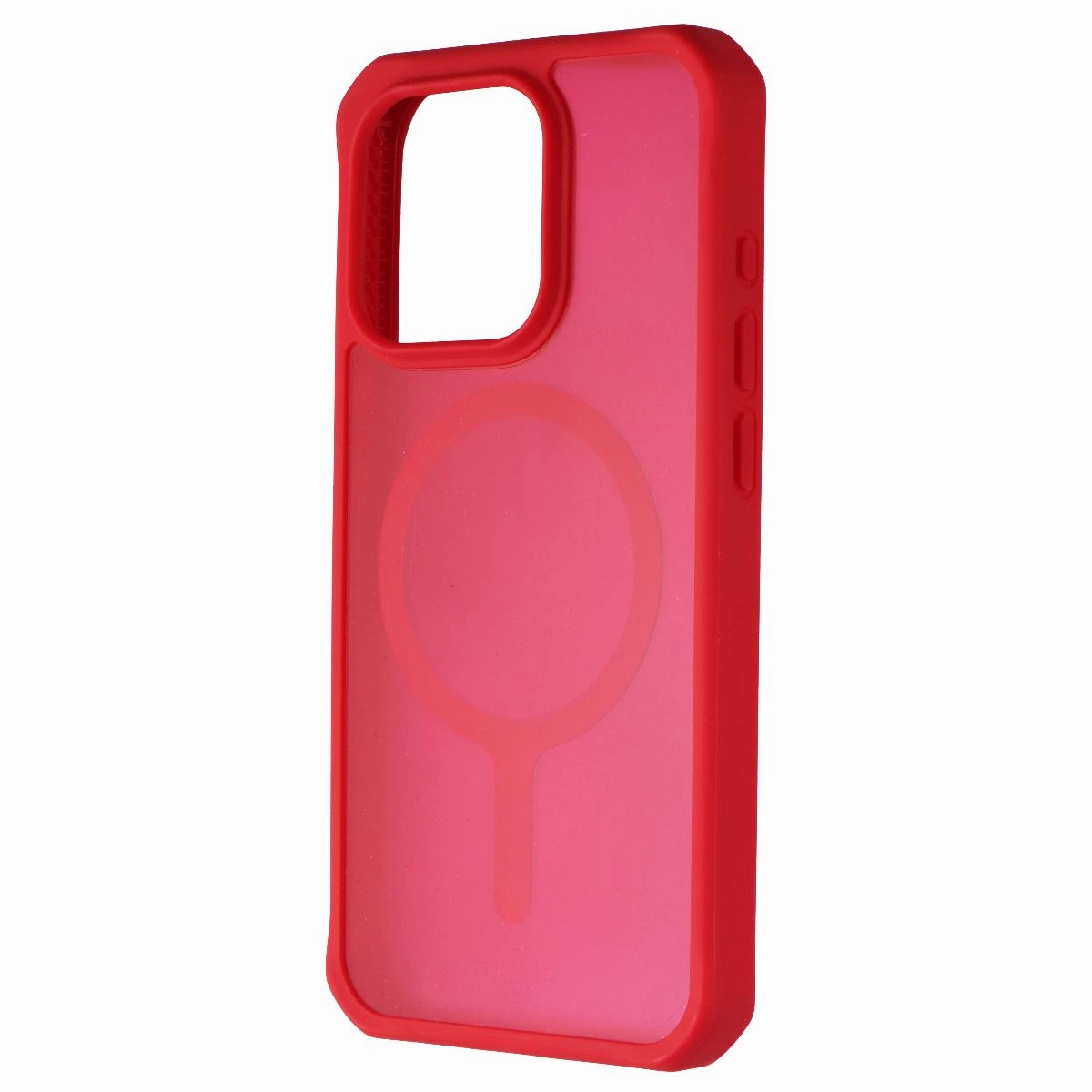Stylish Cover ITSKINS Hybrid_R // Frost Series Case for MagSafe for Apple iPhone 15 Pro - Red