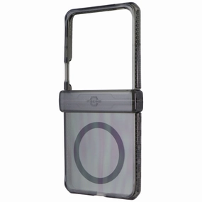 ITSKINS Hybrid R Clear Hinge Magnetic Case for Samsung Galaxy Z Flip7 - Smoke Vivid Texture
