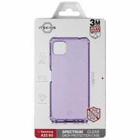 ITSKINS Spectrum // Clear Case for Samsung Galaxy A22 5G - Light Purple custom design