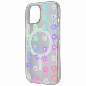Kate Spade Case for MagSafe for Apple iPhone 15/14/13 - Daisy Chain Iridescent Slim Profiled Sleek Guard