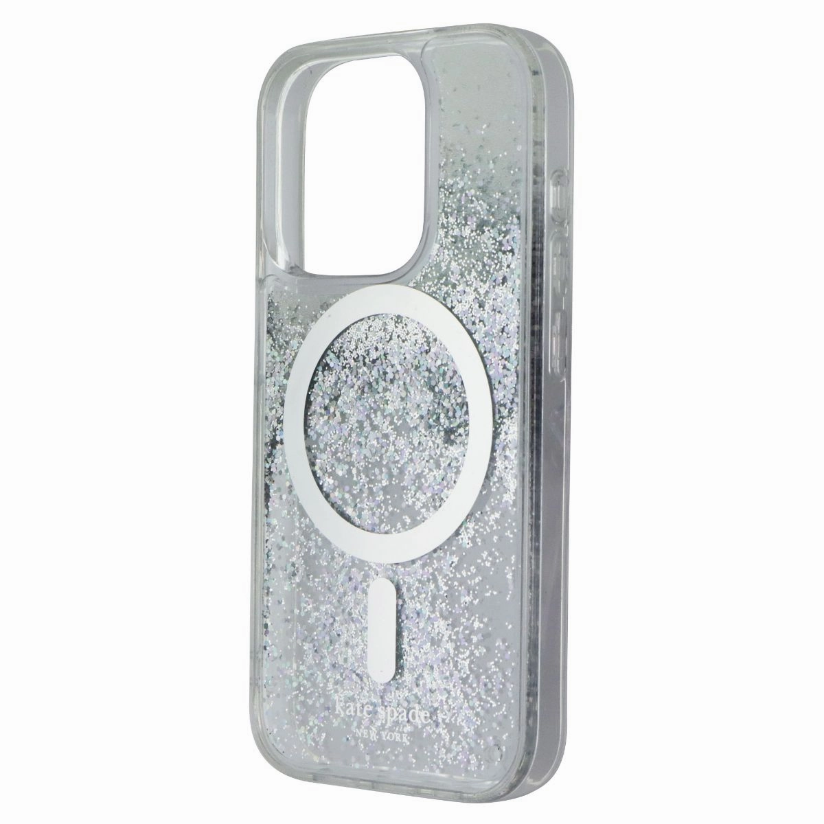 Kate Spade Case for MagSafe for Apple iPhone 15 Pro - Liquid Glitter Durable Edge