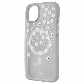 Clear Design Matte Pattern Kate Spade Defensive Case for MagSafe for iPhone 14 Plus - Scattered Flowers