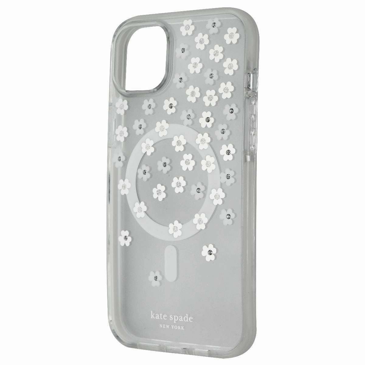 Clear Design Matte Pattern Kate Spade Defensive Case for MagSafe for iPhone 14 Plus - Scattered Flowers