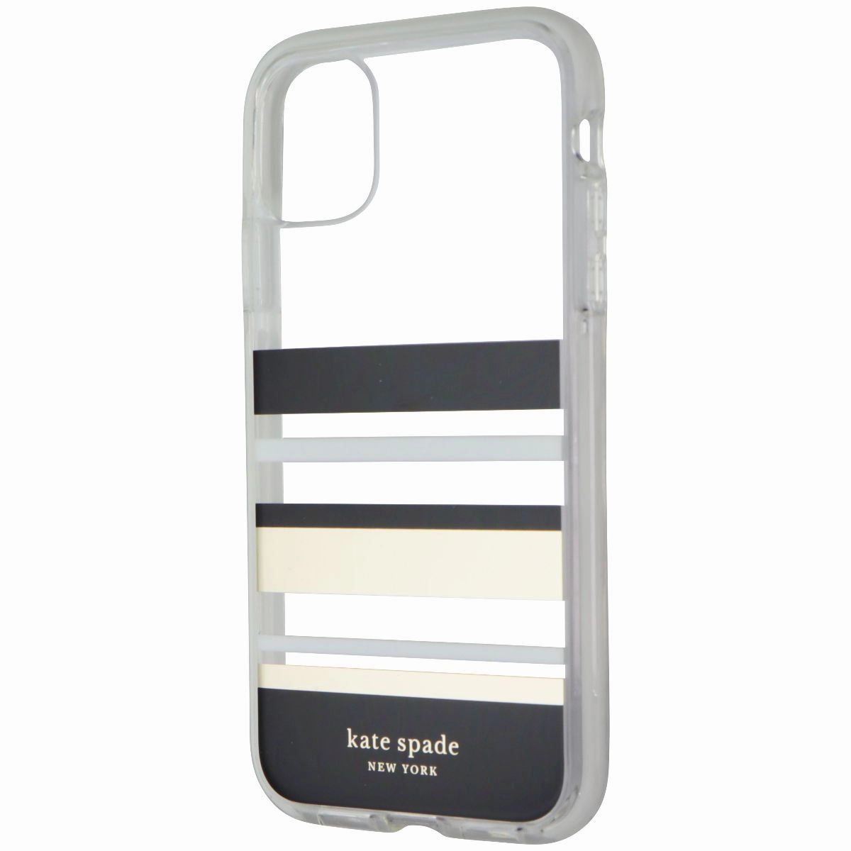 Fashion Forward Bold Look Kate Spade Defensive Hardshell Case for iPhone 11 (6.1-inch) - Park Stripe