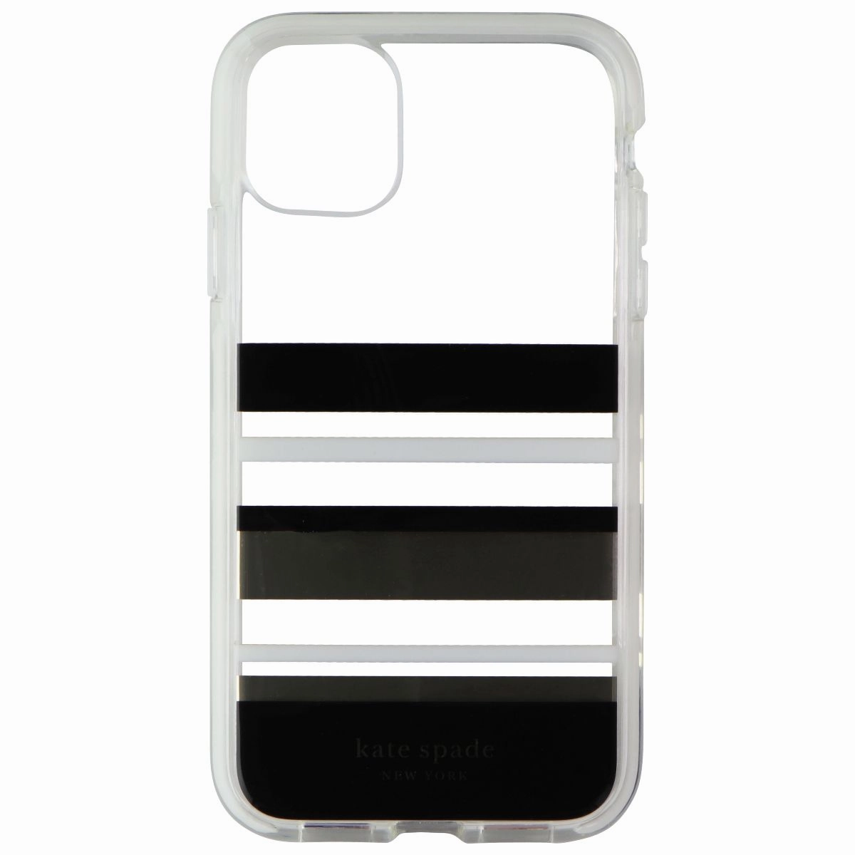 Kate Spade Defensive Hardshell Case for iPhone 11 (6.1-inch) - Park Stripe Glossy Look Portable Accessory
