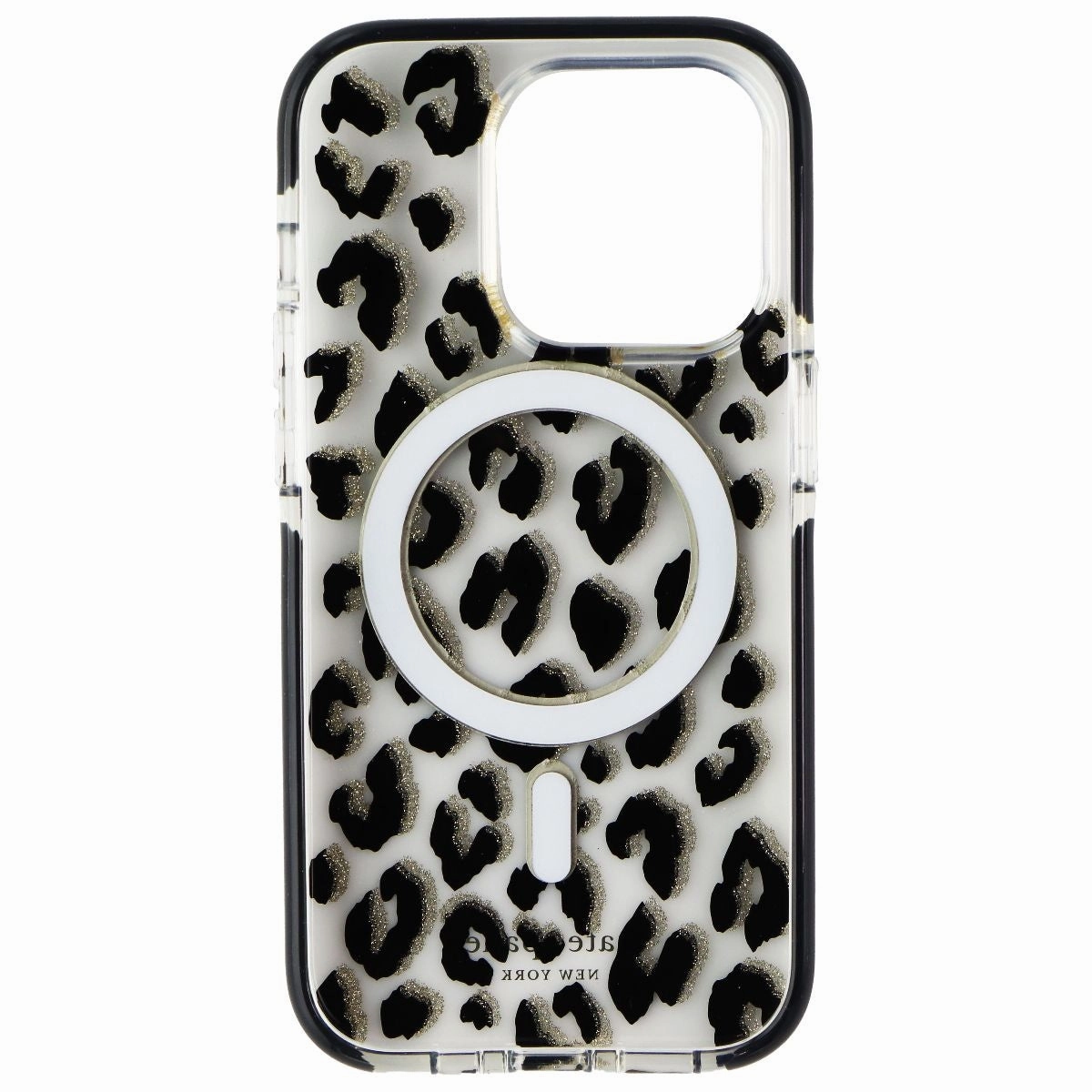 Kate Spade Defensive Hardshell Case for MagSafe for iPhone 14 Pro - City Leopard Flexible Detail Design Durable Pattern