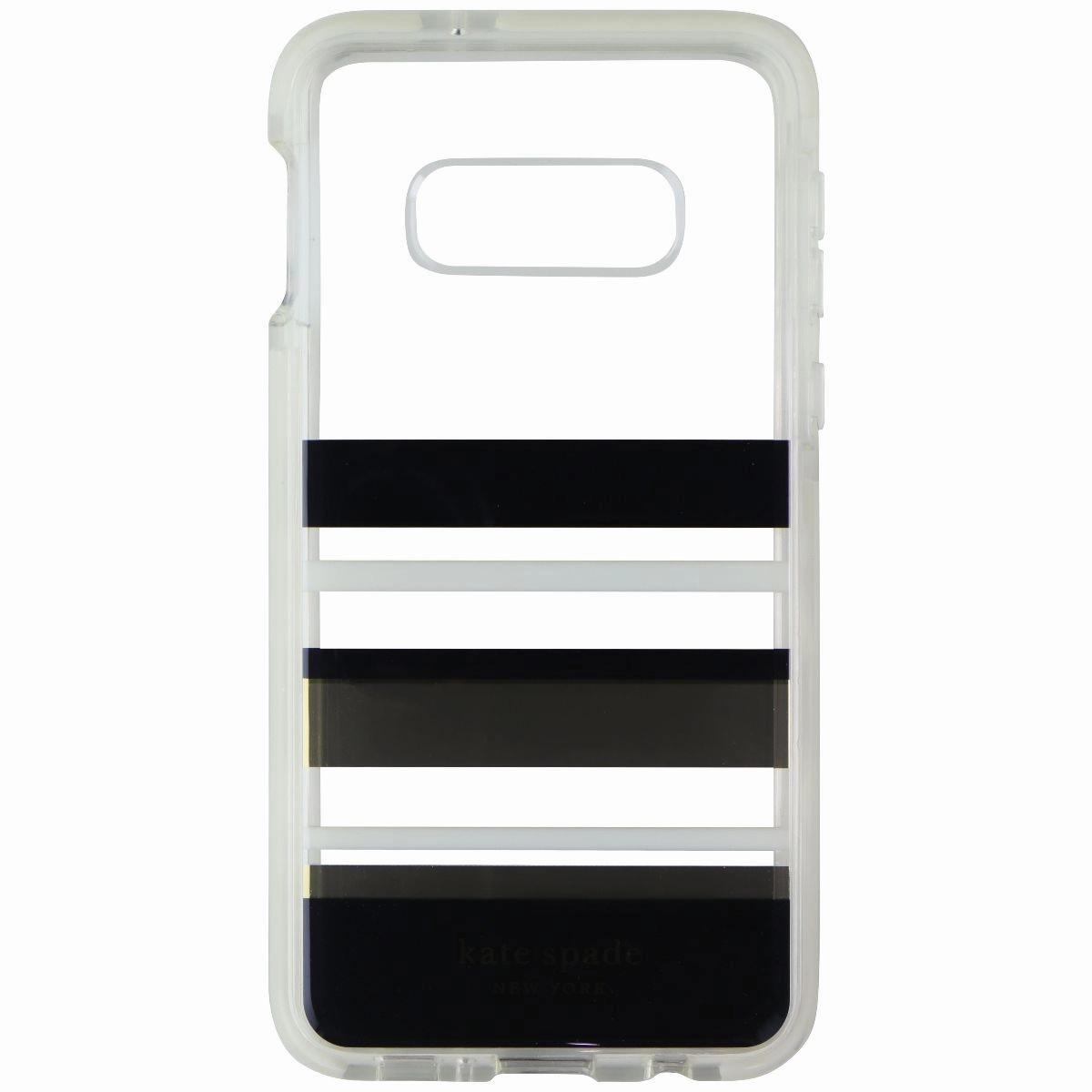 Kate Spade Defensive Hardshell Case for Samsung Galaxy S10e - Park Stripe Comfort Edge Texture Grip Control