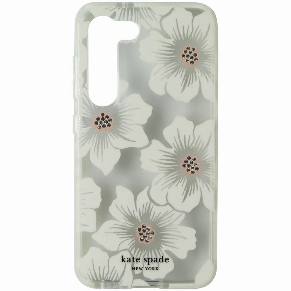 Kate Spade Defensive Hardshell Case for Samsung Galaxy S23 - HollyHock Vivid Finish Soft Edge Look