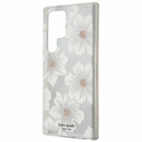 Kate Spade Defensive Hardshell Case for Samsung Galaxy S23 Ultra - Hollyhock Glossy Look Desk Companion