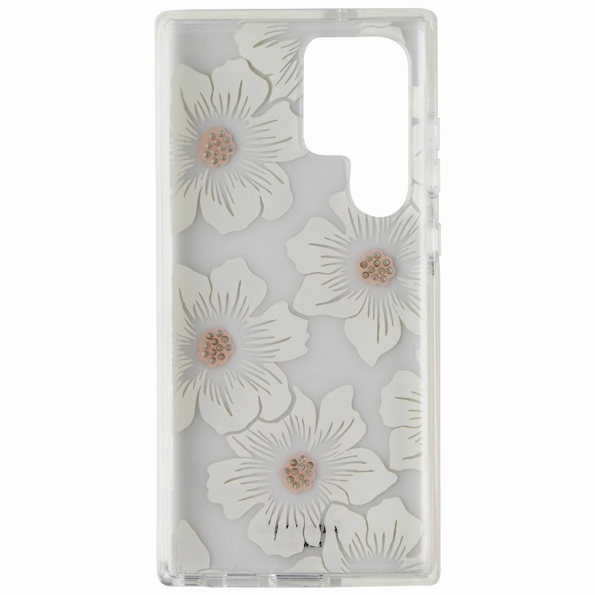Kate Spade Defensive Hardshell Case for Samsung Galaxy S23 Ultra - Hollyhock Pocket Ready Vivid Surface Detail