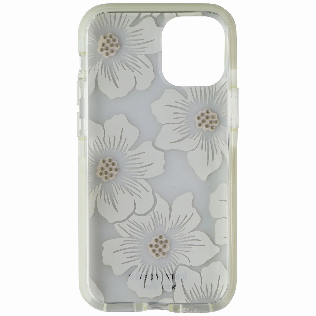 Smooth Surface Kate Spade Defensive Series Case for iPhone 12 mini - Hollyhock Floral