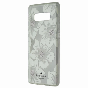 Strong protection Soft Interior Kate Spade Flexible Hardshell Case for Samsung Galaxy Note8 - HollyHock Clear