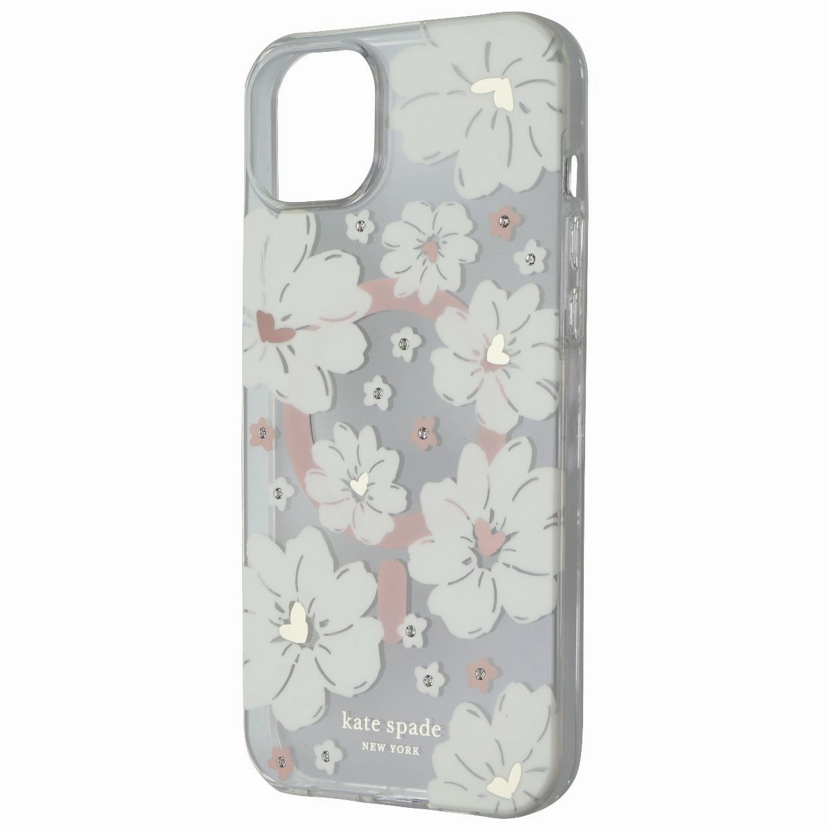 Kate Spade Hardshell Case for MagSafe for Apple iPhone 14 Plus - Classic Peony Clear Back