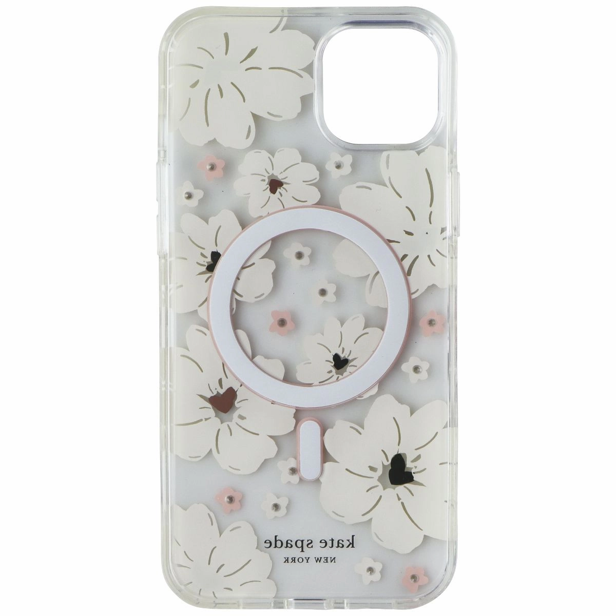 Kate Spade Hardshell Case for MagSafe for Apple iPhone 14 Plus - Classic Peony Simple Finish Smooth Fit