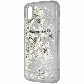 Practical Design Kate Spade Liquid Glitter Hard Case for Apple iPhone XR - Good Times Gold Foil