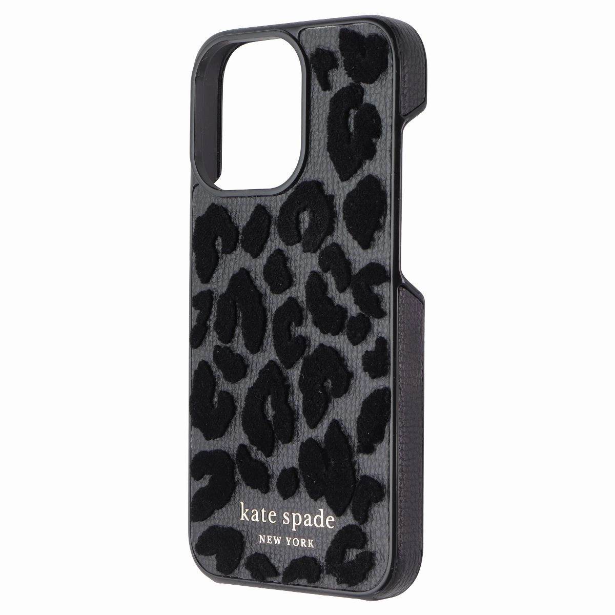Sporty Appeal Kate Spade New York Wrap Case for iPhone 13 Pro - Leopard Flocked