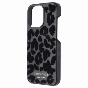 Sporty Appeal Kate Spade New York Wrap Case for iPhone 13 Pro - Leopard Flocked