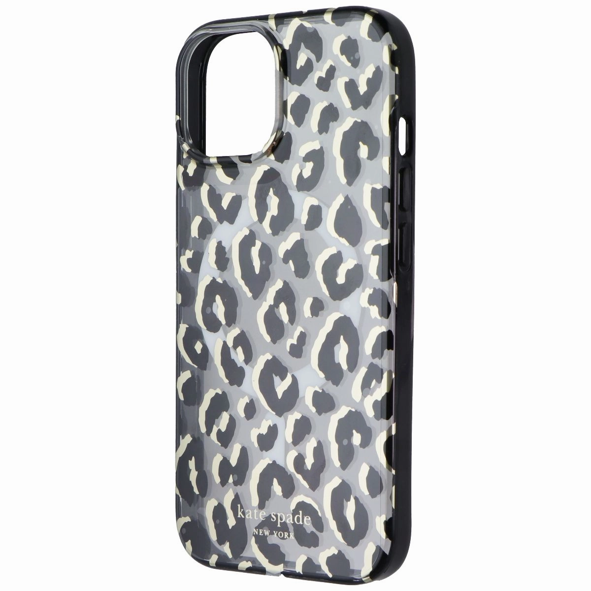 Kate Spade Protective Case for MagSafe for iPhone 15/14/13 - City Leopard Black Comfort Build