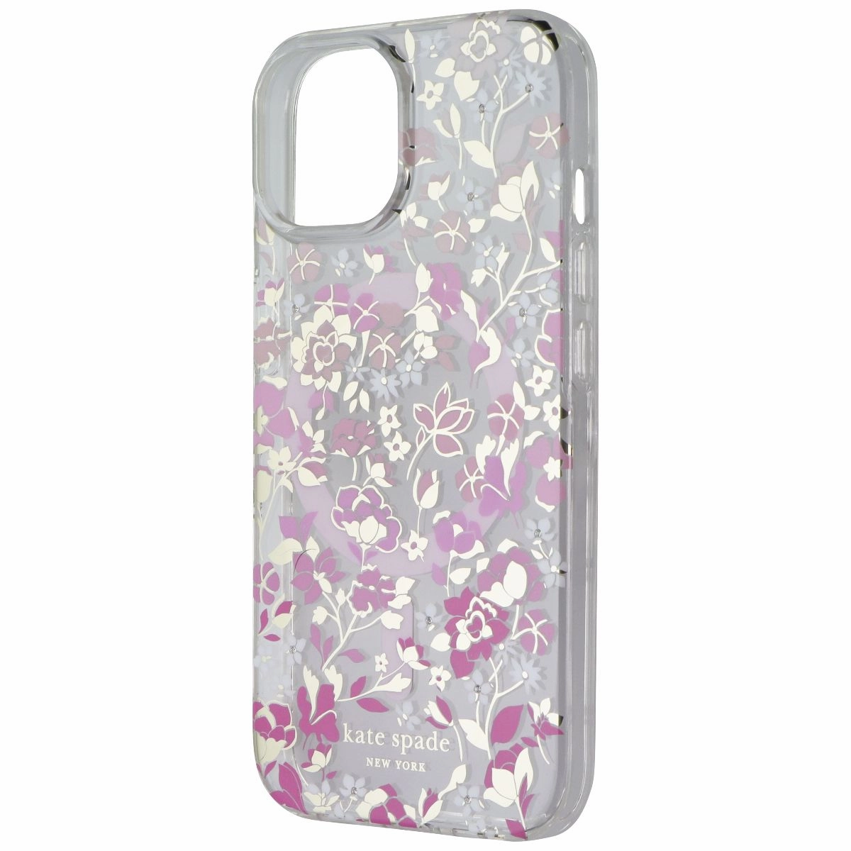 Kate Spade Protective Case for MagSafe for iPhone 15/14/13 - Flowerbed Pink Lightweight Feel