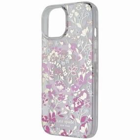 Refined Protection Soft Detail Layer Kate Spade Protective Case for MagSafe for iPhone 15/14/13 - Flowerbed Pink