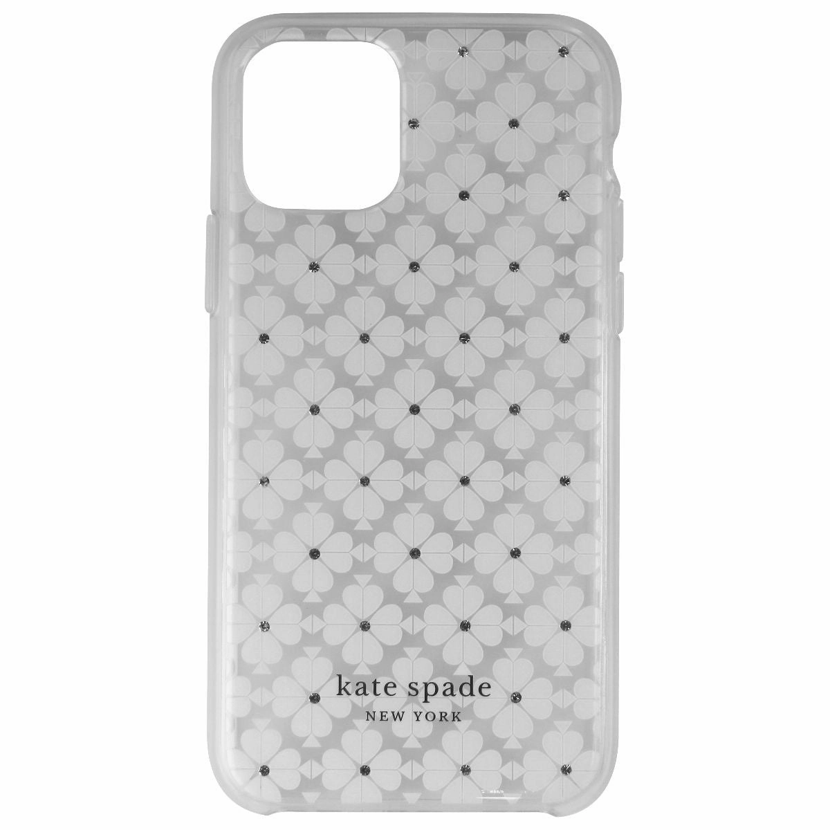 Kate Spade Protective Hardshell Case for Apple iPhone 11 Pro - Spade Flower Polished Texture Rugged Build Texture