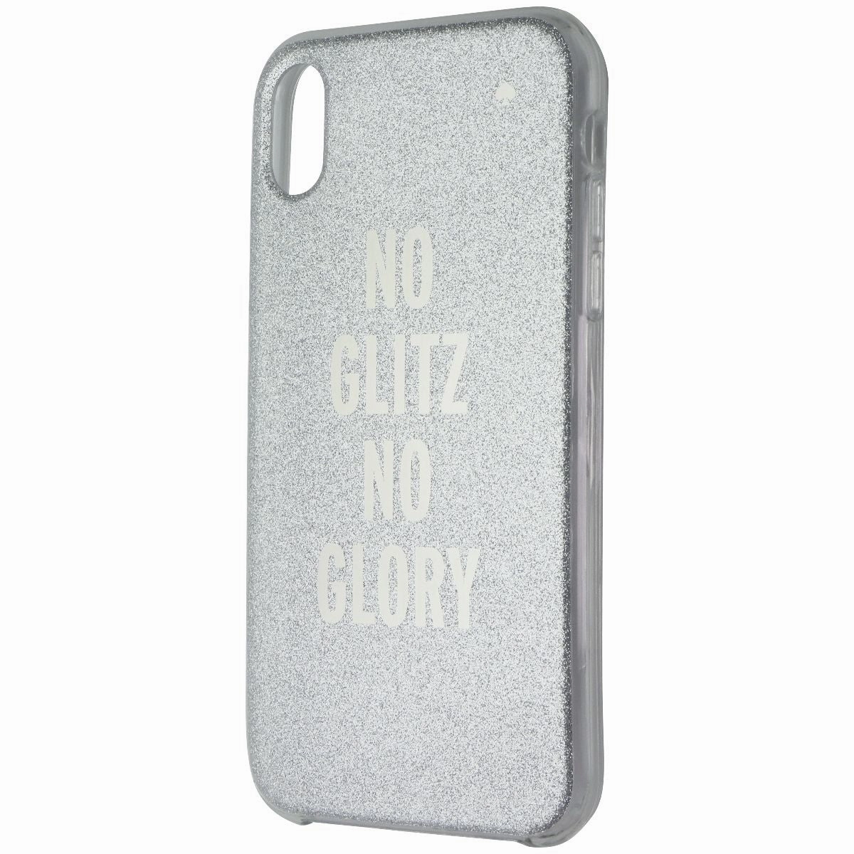 Kate Spade Protective Hardshell Case for Apple iPhone XR - No Glitz No Glory Matte Finish