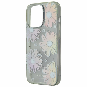 Kate Spade Protective Hardshell Case for iPhone 13 Pro - Daisy Iridescent Foil Matte Surface