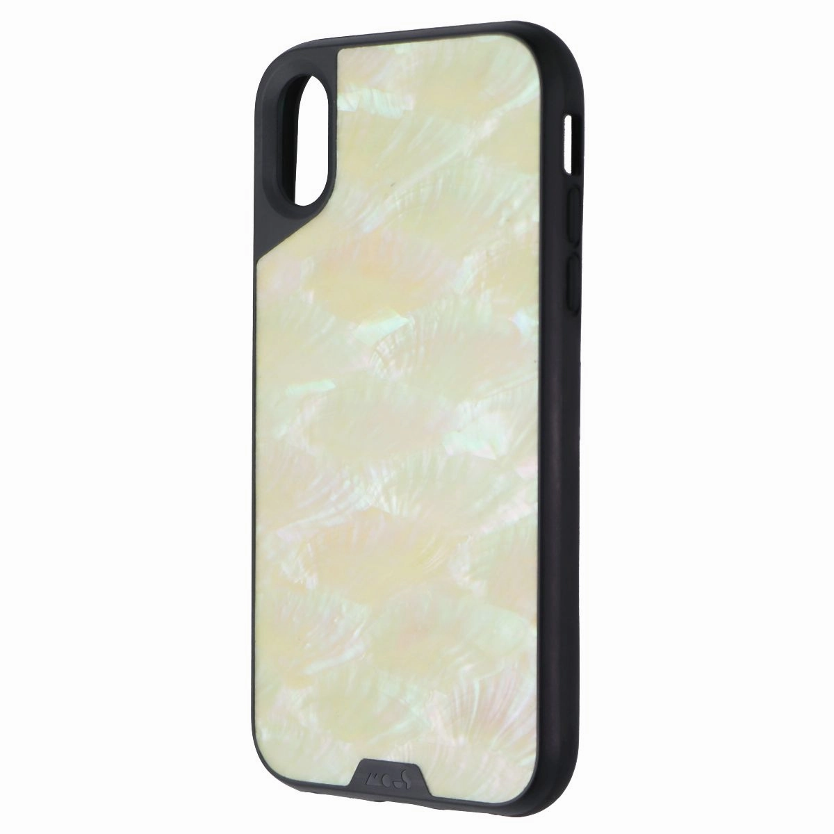 Hybrid Texture MOUS Limitless 2.0 Series Case for Apple iPhone XR - Shell White/Black