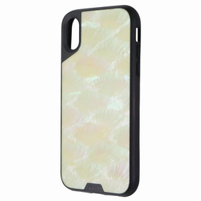Hybrid Texture MOUS Limitless 2.0 Series Case for Apple iPhone XR - Shell White/Black