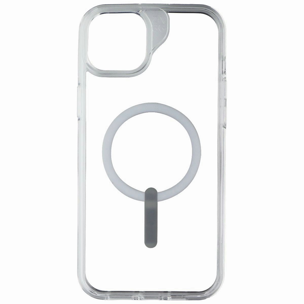 Matte Design Texture Sleek Form Zagg Crystal Palace Protect Case for MagSafe for iPhone 15 Plus/14 Plus - Clear