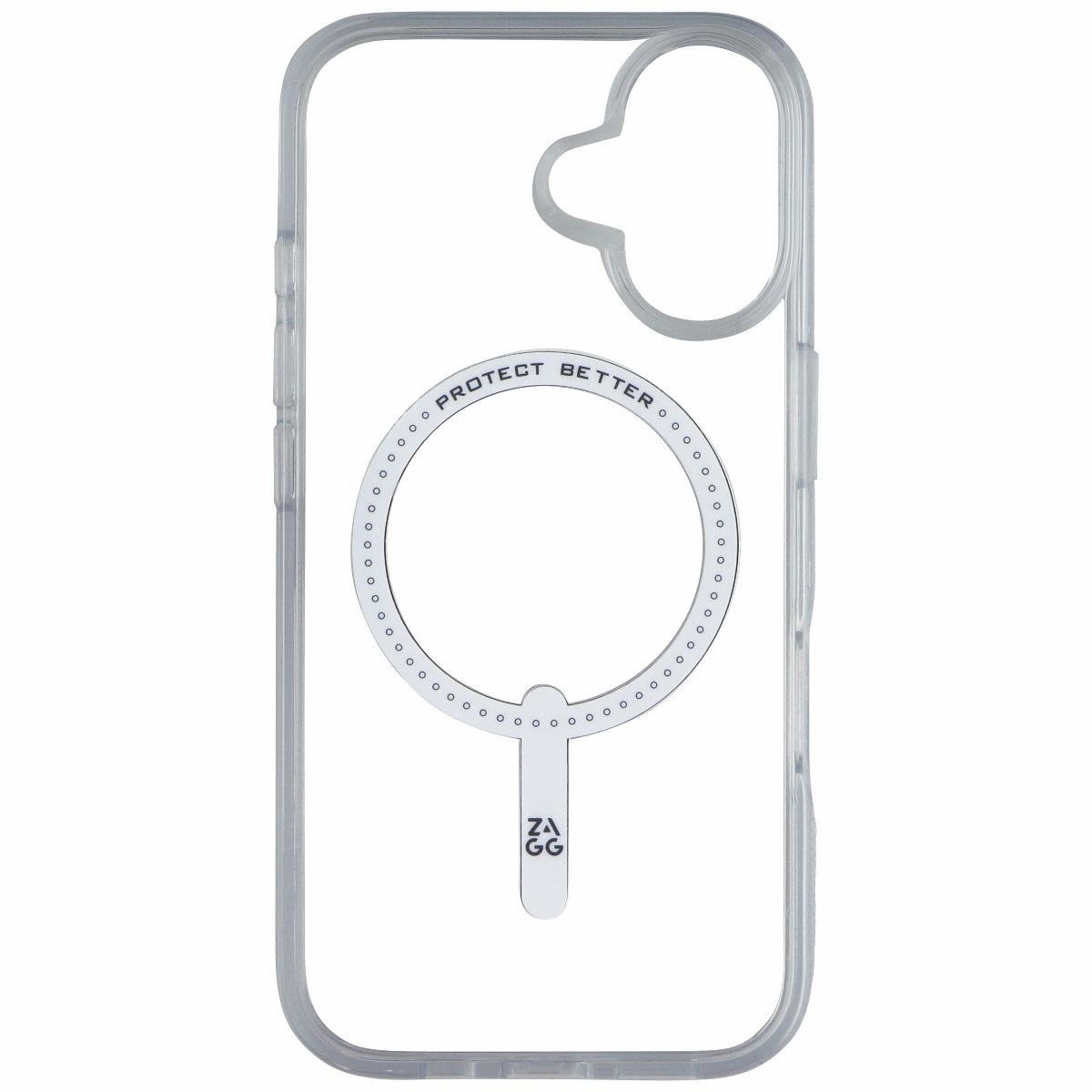 Zagg Crystal Palace Snap Case for MagSafe for Apple iPhone 16 - Crystal Clear Soft Shield Smooth Layer