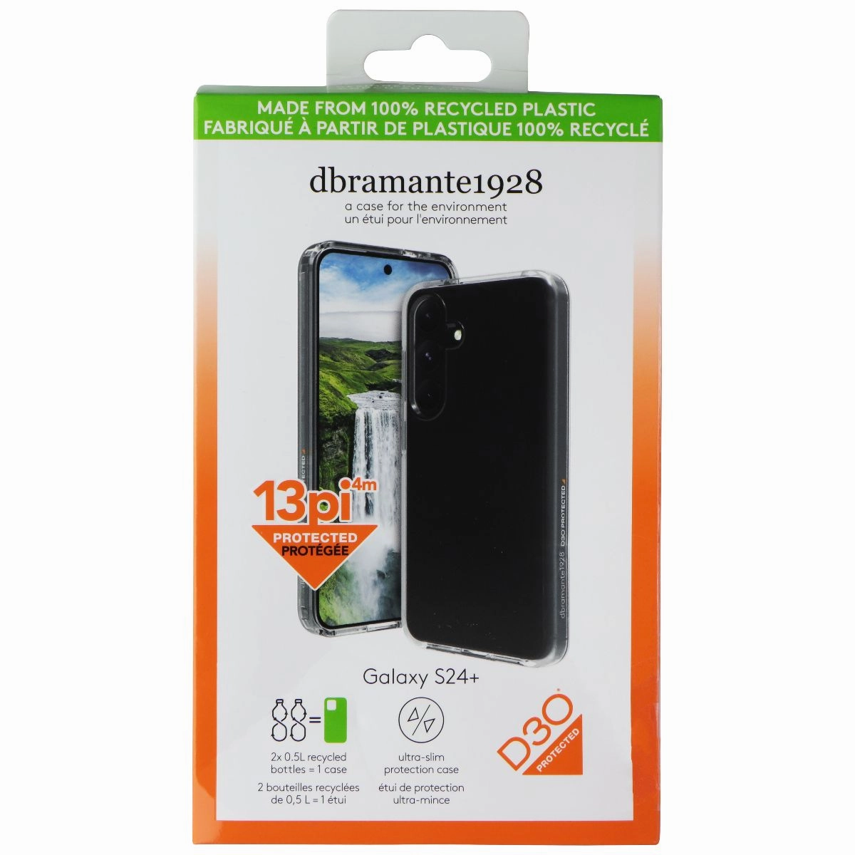 dbramante1928 Iceland Ultra D30 Slim Case for Samsung Galaxy S24  (Plus) - Clear Light Structure Minimal Feature