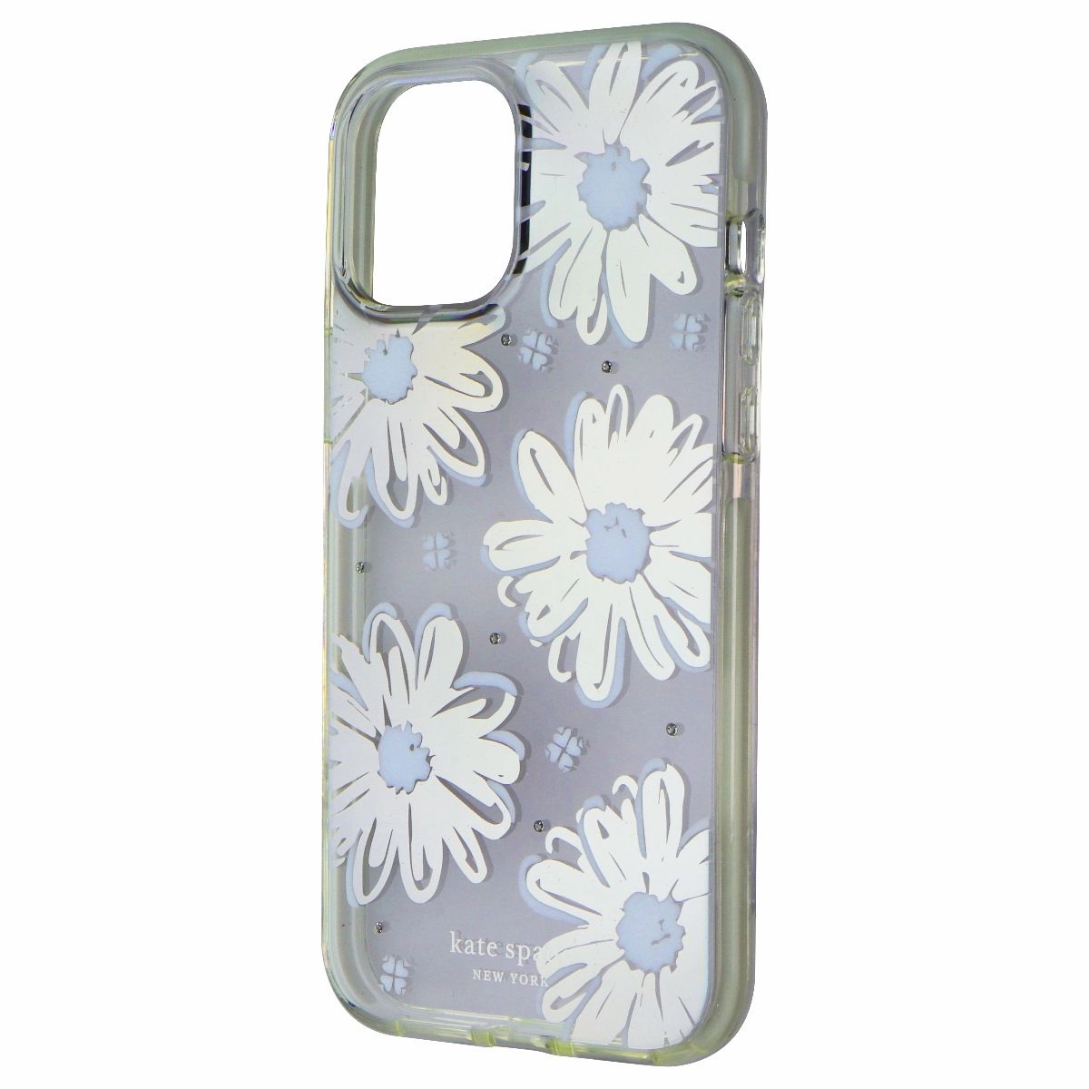 Kate Spade Defensive Hardshell Case for iPhone 12 Pro Max - Daisy Iridescent Printed Graphic Minimal Texture