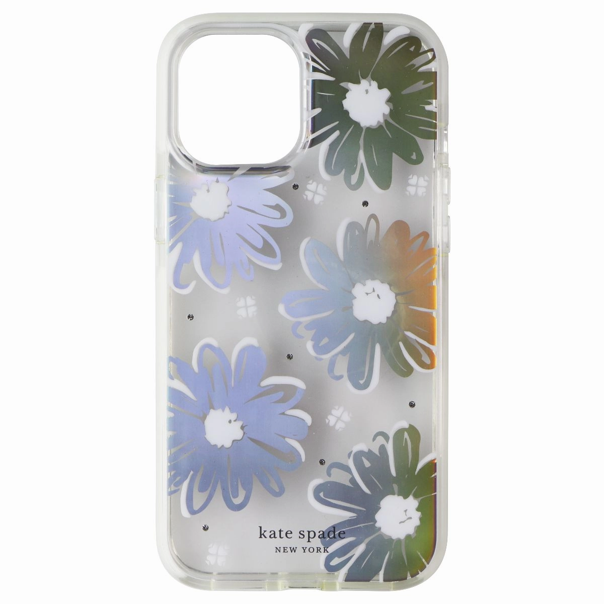 Kate Spade Defensive Hardshell Case for iPhone 12 Pro Max - Daisy Iridescent Elegant Build Clear View