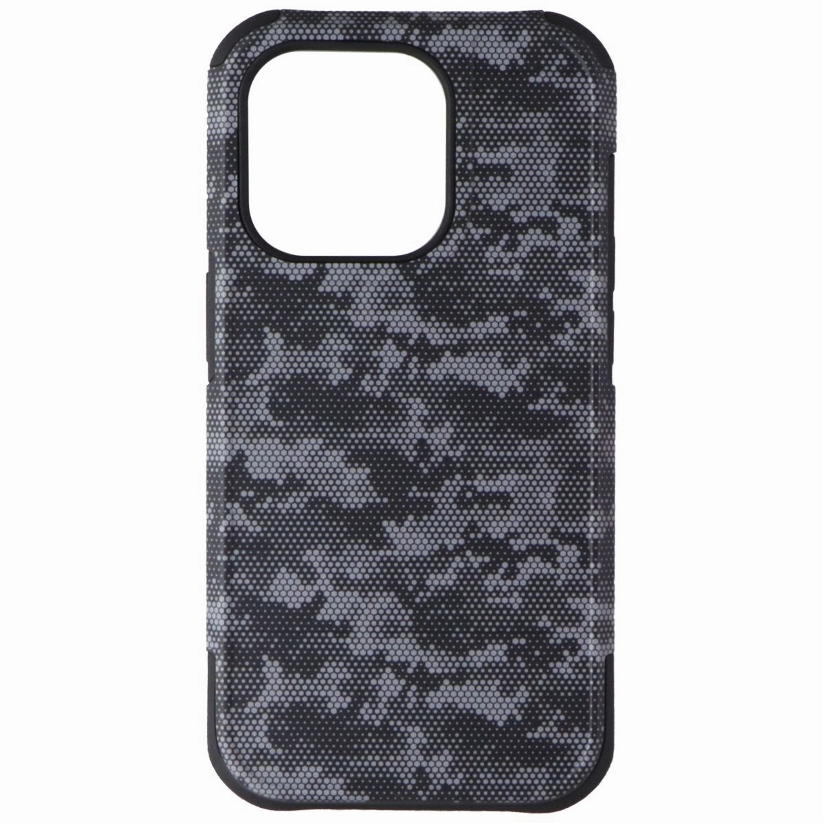 Verizon Rugged Series Case for Apple iPhone 14 Pro - Black Camo Soft Detail Compact Protection