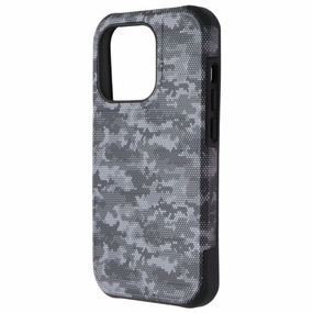 Verizon Rugged Series Case for Apple iPhone 14 Pro - Black Camo Travel Accessory Trendy Pattern
