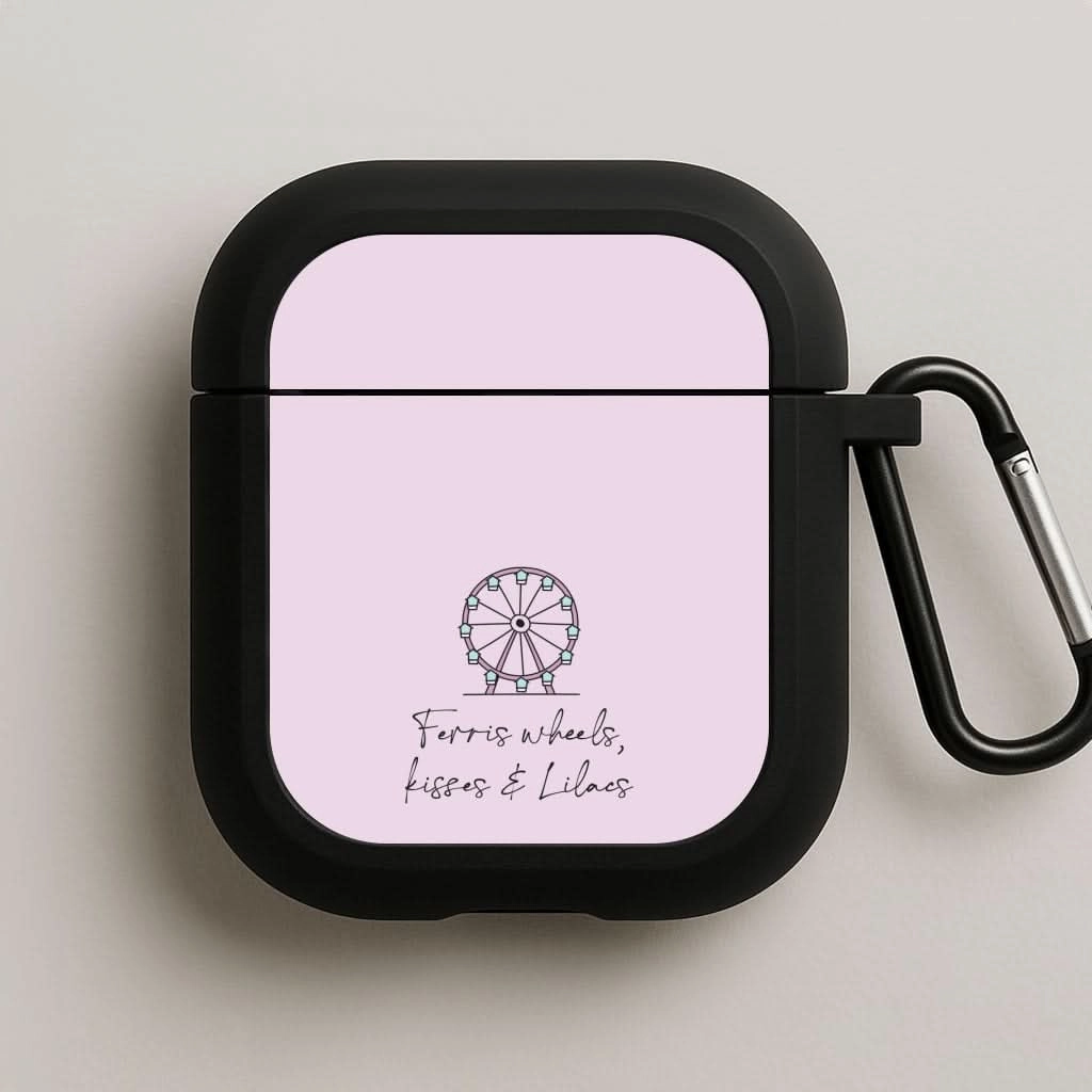 Trendy Protective Case Ferris Wheels, Kisses & Lilacs AirPods Case