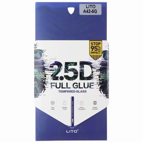 LITO 2.5D Full Glue Tempered Glass for Samsung Galaxy A42 5G Screen Armor Max Ultra