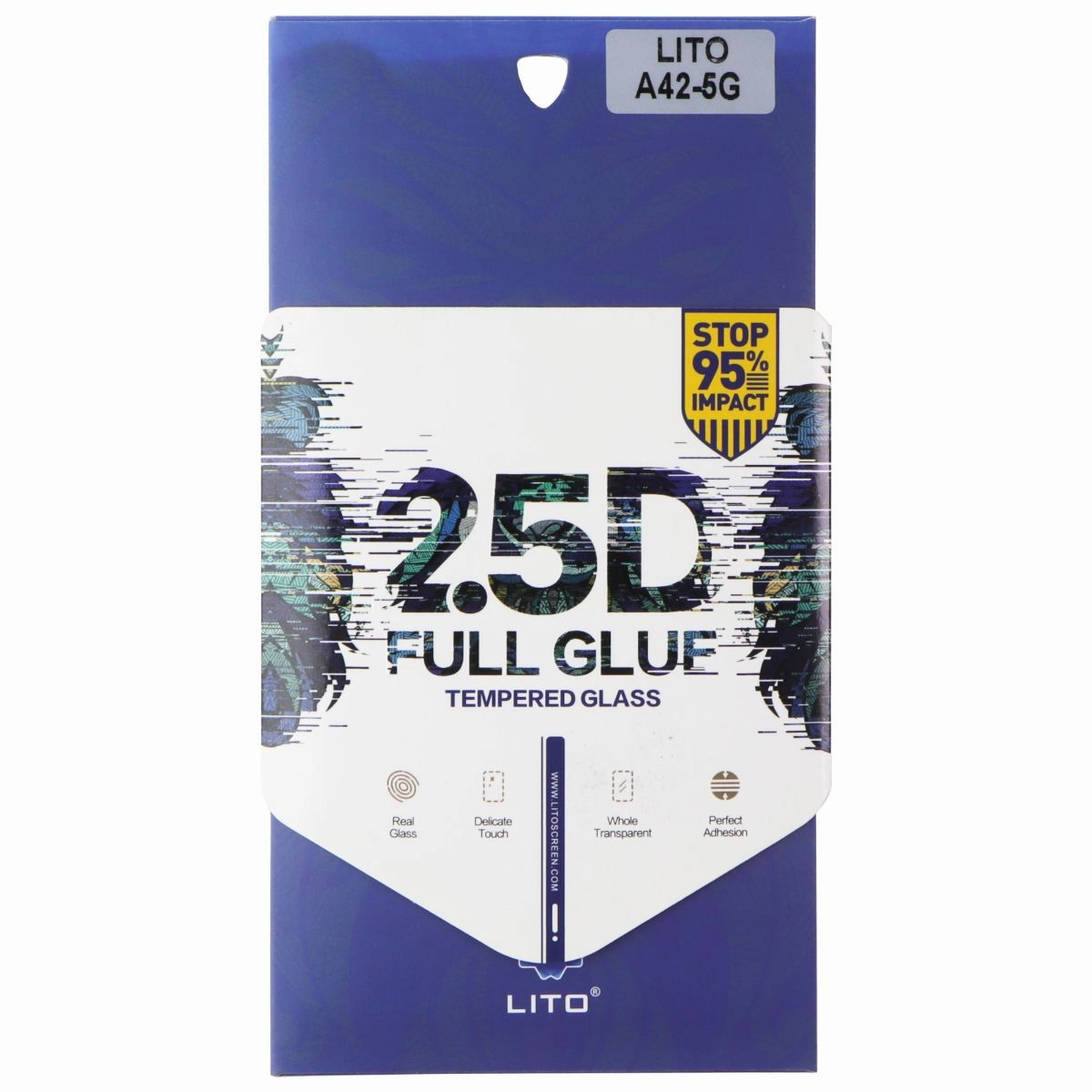 LITO 2.5D Full Glue Tempered Glass for Samsung Galaxy A42 5G Screen Armor Max Ultra